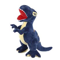 Boneca de dinossauro T-Rex de desenho animado de pelúcia azul 45 cm para crianças Boneca de dinossauro T-Rex de desenho animado de pelúcia azul 45 cm para crianças