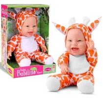 Boneca de Girafinha Babilina Planet Bebê com Roupa de Girafa na Caixa Bambola Original