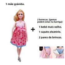 Boneca De Mamãe Grávida Com 2 Bonecas De Bebê, Conjunto De Brinquedos Para Meninas E Meninos,