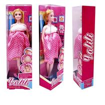 Boneca De Mamãe Grávida De 11,5 Polegadas Com Brinquedo De Menina Com Vestido 5 Opções De Cores