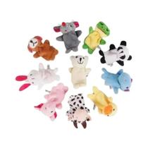 Boneca De Mão De Desenho Animado Infantil, Fantoches De Dedo, 10 Peças, Pelúcia, História Calmante,