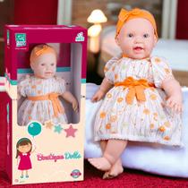 Boneca de Menina 53,5cm Com Linda Roupinha Boutique Dolls Bebê - Para Menina - Super Toys