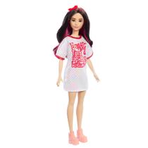 Boneca de moda Barbie Fashionistas 214 Cabelo preto ondulado Boneca de moda Barbie Fashionistas 214 Cabelo preto ondulado