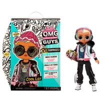 Boneca de moda L.O.L. Surprise! OMG Guys Cool Lev com 20 surpresas