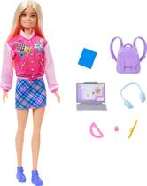 Boneca de moda Mattel Barbie I Love School com 7 acessórios