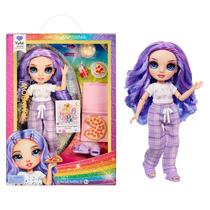 Boneca de moda Rainbow High Jr High PJ Party Violet Purple 9