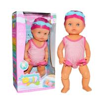 Boneca De Natação À Prova d'Água Para Crianças, Brinquedo De Banho Com Juntas Móveis E Roupa