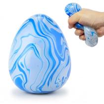 Boneca de Ovo de Páscoa Azul Macia Bolas de Stress de Açúcar em Forma de Ovo de Mármore Boneca de Ovo de Páscoa Azul Macia Bolas de Stress de Açúcar em Forma de Ovo de Mármore