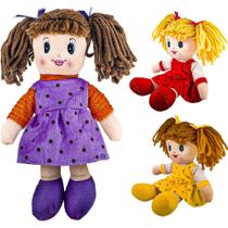 Boneca De Pano 27cm Brinquedo Para Meninas - Bee Toys
