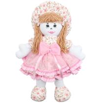 Boneca de Pano 50cm Floral Rosa Boneca de Pano 50cm Floral Rosa