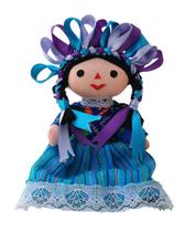 Boneca de pano ALKIMIA INC., tradicional mexicana, feita à mão, Maria Lele Boneca de pano ALKIMIA INC., tradicional mexicana, feita à mão, Maria Lele