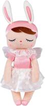 Boneca De Pano Angela Angel Rosa 33 Cm - Metoo