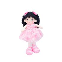 Boneca de Pano Bailarina Vestido Rosa - Fofy Toys