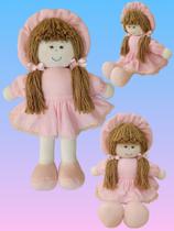 Boneca De Pano Clarinha 37cm Brinquedo Decoração Nicho