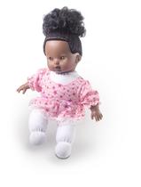 Boneca de Pano Hair Soft Negra Super Macia Milk Brinquedos