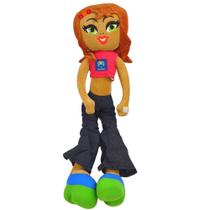 Boneca De Pano Infantil Articulada Preta Negra 60cm Grande