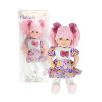 Boneca de Pano Linda e Macia Maricota Rosa Brinquedo Criança