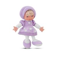 Boneca de Pano Little Baby Fashion Lilás 20cm Cortex