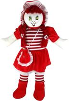 Boneca De Pano Márcia Pelúcia Tecido Brinquedo 82cm Vermelho