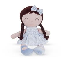 Boneca de pano nicole zip toys antialérgica lavável c/ trança