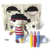 Boneca de Pano Pirata - Alegria Sem Bateria Boneca de Pano Pirata - Alegria Sem Bateria