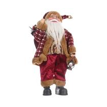 Boneca de Papai Noel em Pé - Decoração de Mesa de Natal para Festa