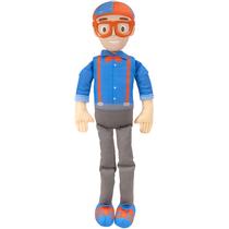 Boneca de pelúcia Blippi dobrável de 40 cm com efeitos sonoros para bebês e crianças Boneca de pelúcia Blippi dobrável de 40 cm com efeitos sonoros para bebês e crianças