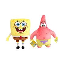 Boneca de Pelúcia Bob Esponja e Patrick - 22 a 40cm - Macia e Kawaii