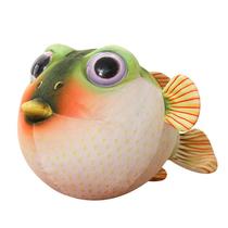 Boneca de pelúcia Cartoon Pufferfish 33cm Stuffed Soft River