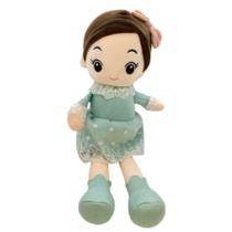 Boneca de Pelúcia com Vestido e Laço - Verde - 70cm - 1 unidade - Rizzo Boneca de Pelúcia com Vestido e Laço - Verde - 70cm - 1 unidade - Rizzo