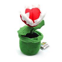 Boneca de pelúcia de pelúcia Super Mario Cannibal Flower Vaso de 23 cm