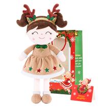 Boneca de pelúcia Gloveleya 41 cm, rena de Natal, brinquedo para menina