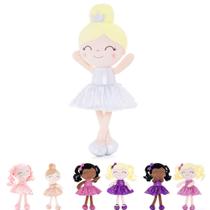 Boneca de pelúcia Gloveleya Baby Girl com saia Glitter Fish Scale