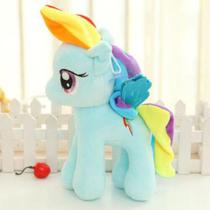 Boneca de Pelúcia Grande My Little Pony Rainbow Dash 25cm - Macia e Colorida