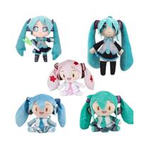 Boneca De Pelúcia Hatsune Miku De 20cm, Anime Sakura Snow Miku Sentada, Presente De Natal Kawaii