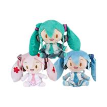 Boneca De Pelúcia Hatsune Miku De 20cm, Personagem De Anime Sakura Snow, Kawaii, Sentada, Presente