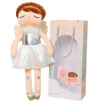 Boneca de Pelucia Infantil Metoo Angela Angel Bella c/ Sacola Antialérgica e Colecionável
