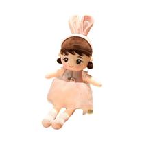 Boneca De Pelúcia Kawaii De 45cm Com Orelha De Coelho Brinquedo De Pelúcia Macio Para Crianças