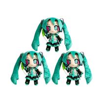 Boneca De Pelúcia Kawaii Hatsune Miku, Brinquedo Anime Sakura Snow Miku, Animal De Pelúcia Sentado,