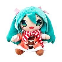 Boneca De Pelúcia Kawaii Hatsune Miku, Brinquedo Anime Sakura Snow Miku, Animal De Pelúcia Sentado,