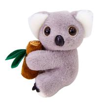 Boneca de pelúcia Koala, recheada macia com palito de eucalipto de 11 cm