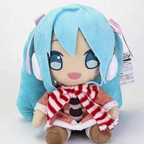 Boneca de pelúcia macia Hatsune Miku de 10" (saia rosa)