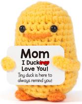 Boneca de pelúcia MBL I Duck Love You Mom, presente engraçado de crochê, 8 cm Boneca de pelúcia MBL I Duck Love You Mom, presente engraçado de crochê, 8 cm