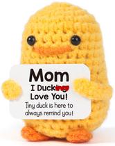 Boneca de Pelúcia MBL I Duck Love You Mom - Presente Engraçado de Crochê (8cm)