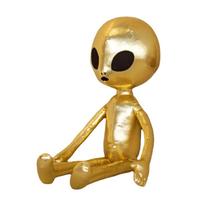 Boneca de pelúcia Metallic Gold Alien 65 cm Soft Stuffed Carto