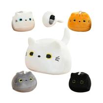 Boneca De Pelúcia Oval Super Macia Kawaii Com Quatro Pingentes De Gatinhos Para Meninos E Meninas
