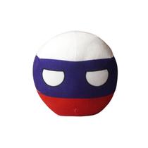 Boneca de pelúcia Polandball, bandeira de futebol da Rússia, 20 cm com pingente