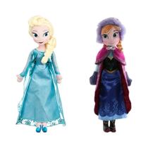 Boneca De Pelúcia Princesa Anna Elsa Frozen 40-50 Cm Brinquedos Macios Para Meninas Crianças