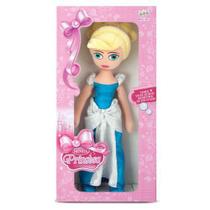 Boneca de Pelúcia Princesa Loira Azul 54 cm Antialérgica