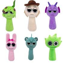 Boneca de pelúcia Sprunkis Anime 25 cm 620 g 6 unidades/lote para crianças Boneca de pelúcia Sprunkis Anime 25 cm 620 g 6 unidades/lote para crianças